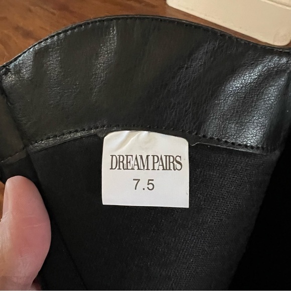 Dream Pairs Black Embroidered Western Cowboy Knee High Boots size 7.5 - Picture 13 of 13